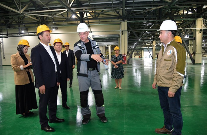 Vice Minister of National Economy of the Republic of Kazakhstan Omarbekov B.B. visited the territory of the SEZ 